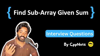 Find subarray with given sum