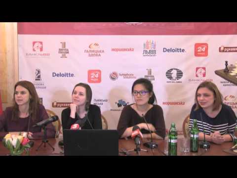 Women’s World Chess Championship Match. Round 5 press-conference.