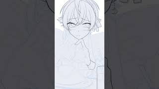 #shorts ある日のお絵描きメイキング