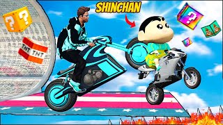 Shinchan & Franklin Tried Impossible Bike  Cha