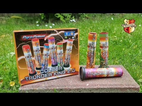 Colour Thunderking 2.0 - Pyro Power Fireworks Single shot 6st Vuurwerk