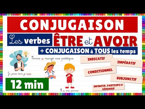 Conjugaison : les verbes être et avoir + leur conjugaison à tous les temps