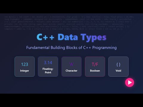 C++ Data Types Explained for Beginners: int, float, bool, void & More!
