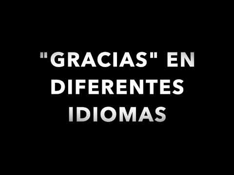 Gracias en diferentes idiomas
