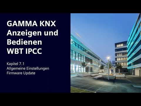 7.1 Siemens GAMMA KNX IP Control Center V4.2.4: Der Konfigurationsmanager - Firmware updates