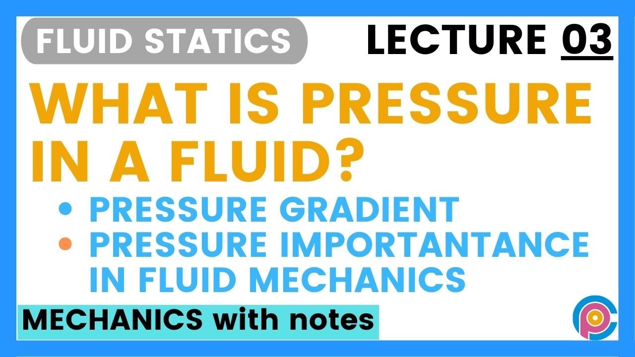 What is pressure in a fluid? | Pressure gradient