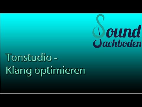 Absorber und Diffusoren im Aufnahmeraum eines Tonstudios