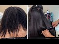 Natural Hair Silk Press and Cut | Cassandra Olivia