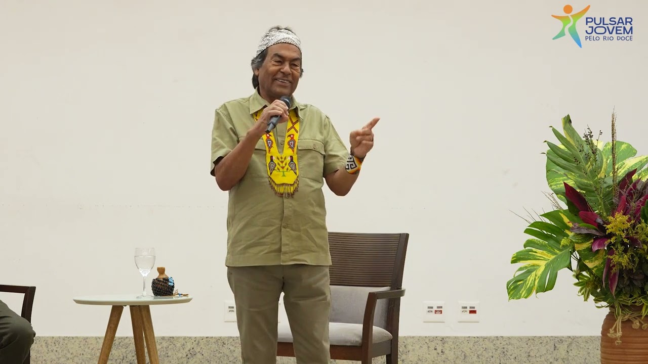 Palestra de Ailton Krenak no encontro “VOZES DO RIO DOCE”