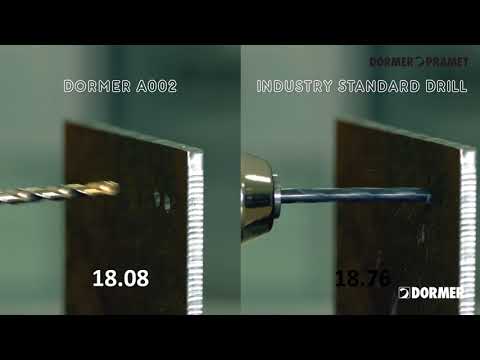 Dormer A002 v industry standard drill - which will be the quickest?