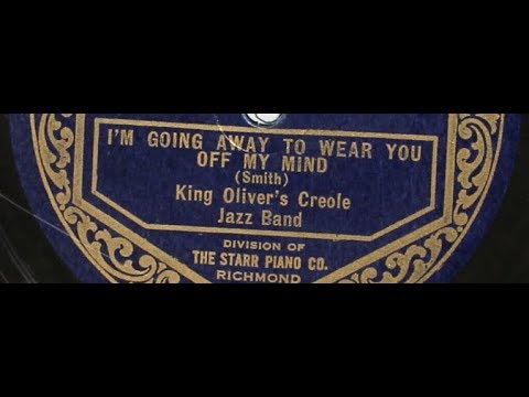 King Oliver & His Creole Jazz Band "I'm Going Away To Wear You Off My Mind" Gennett 5134 (1923)