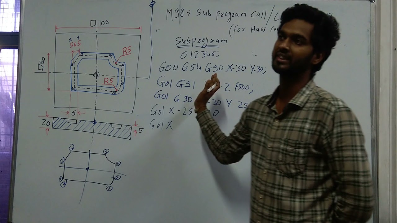 Lecture 2 - M98 Sub Program call ( for HASS Controller)