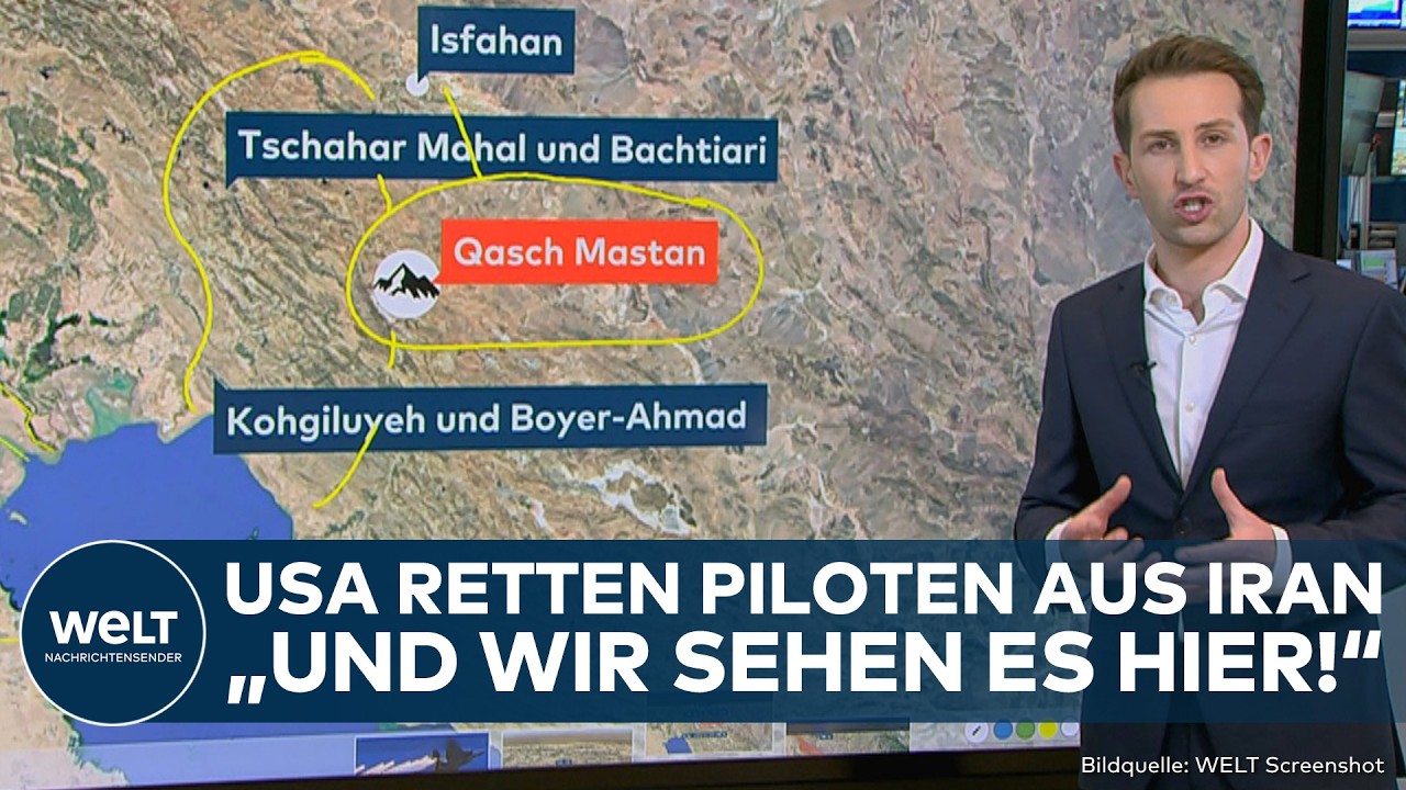 IRAN: Drama im Krieg! Knapp entkommen! So lief die Rettung des Piloten der USA nach Absturz ab