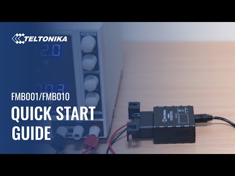 Teltonika FMB001 en FMB010 quick start guide