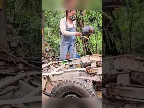 Wanita Ini Mengubah Truk Tua Berkarat Menjadi Seperti Baru!