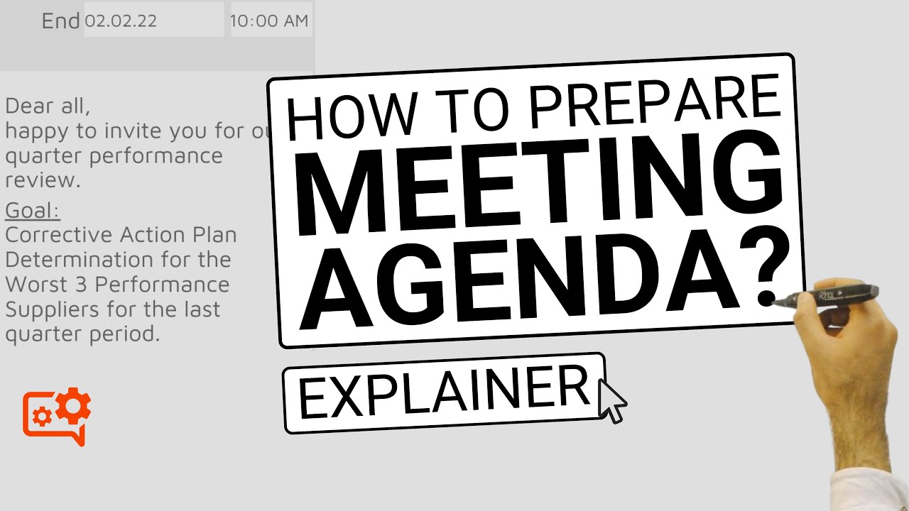 How to Prepare a Meeting Agenda Step by Step | Whiteboard Explainer