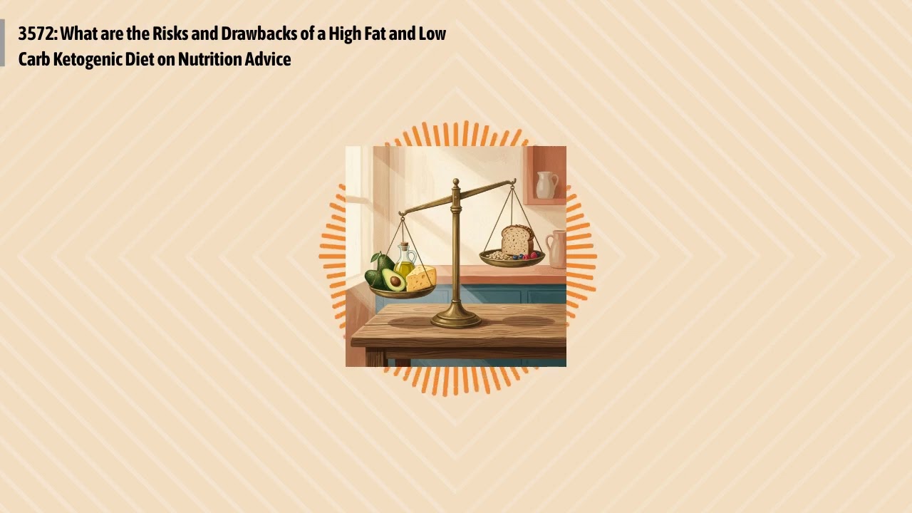 3572: What are the Risks and Drawbacks of a High Fat and Low Carb Ketogenic Diet on Nutrition...