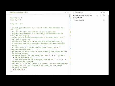 Lean for the Curious Mathematician 2023   Differential Geometry