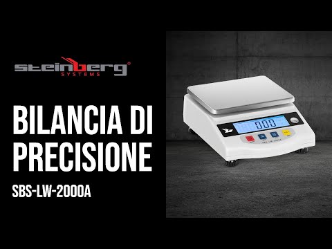 Video - Bilancia di precisione - 2000 g / 0.05 g - LCD