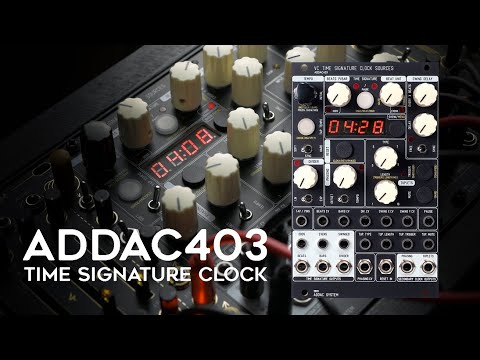 ADDAC System | ADDAC403 VC Time Signature Clock Sources