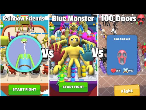 Merge Master Blue Monster Vs Merge Master Rainbow Friends Vs Merge 100 Doors  Gameplay Part 3