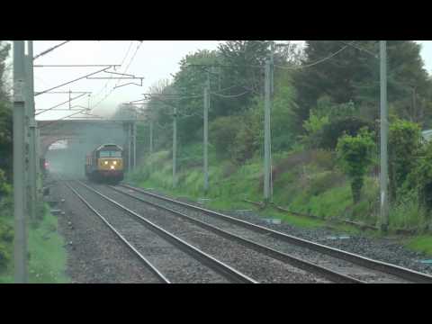 DRS Class 57's on 6K73 Sellafield - Crewe flasks 6th - 8th May 2014
