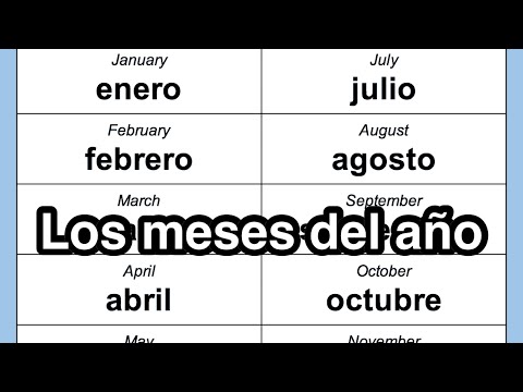 Los meses del año
