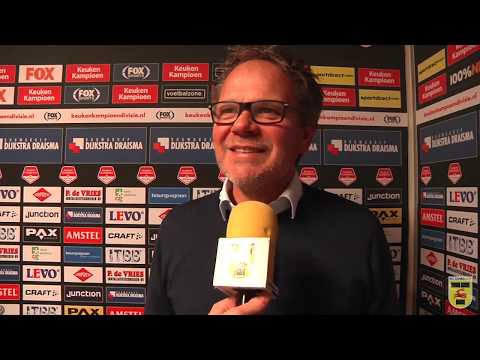 Reactie Henk de Jong na afloop van SC Cambuur - Jong AZ (3-1)