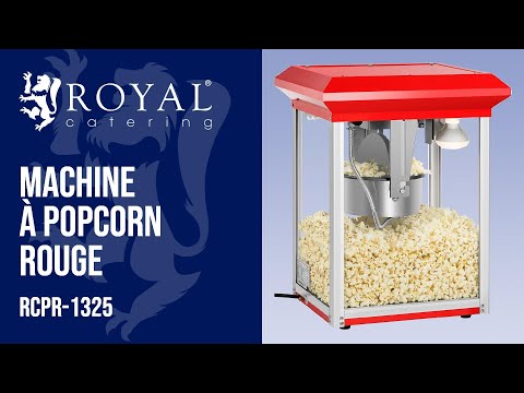 Vidéo - Machine à popcorn rouge - 8 oz