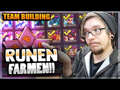 SUMMONERS WAR 💥 WICHTIG ! Runen Farmen - RTA Team Building für xKeVeNx (Deutsch/German)