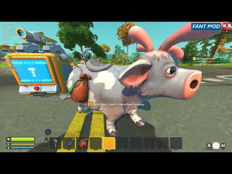 Scrap Mechanic Modded | Fant Mod 20.4 - Woc Riding Update - With Saddle and Bags