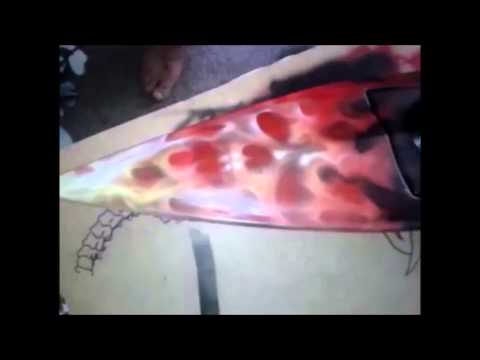 RC BOAT TRINITY OFF SHORE - airbrush painting