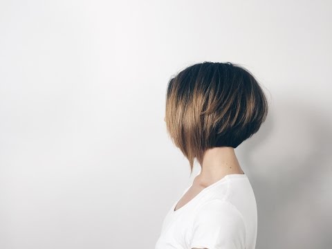 how to cut classic bob with long asymmetrical fringe