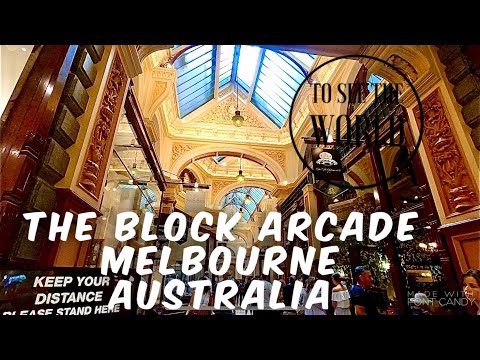 Melbourne - Austrália -The Block Arcade - Imperdível e famoso shopping boutique icônico - março de 2021