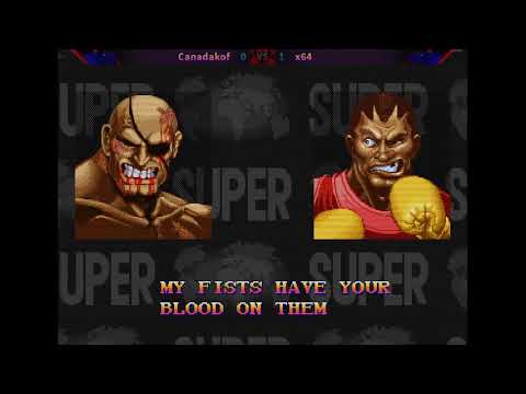 CanadaKOF [Sagat] vs. x64 [O.Boxer] - FT3 - Super Street Fighter II Turbo: New Legacy v0.5