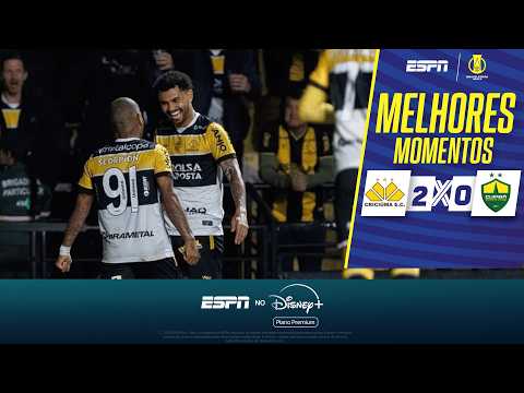 Gols e lances de Criciúma x Cuiabá