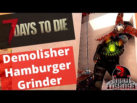 7 Days To Die Demolisher Meets Zombie Grinder Base Zombie Hamburgers - 7D2D Zombie Grinder Base