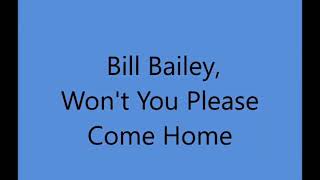 Patsy Cline - Bill Bailey, Wont You Come Home - 1961 Live