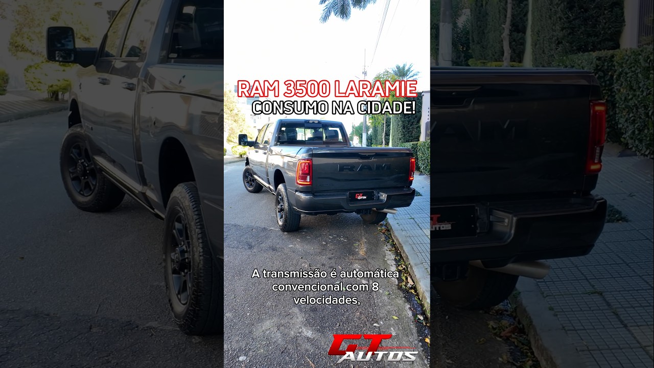 Consumo na cidade da RAM 3500 Laramie Night Edition 2026! #shorts