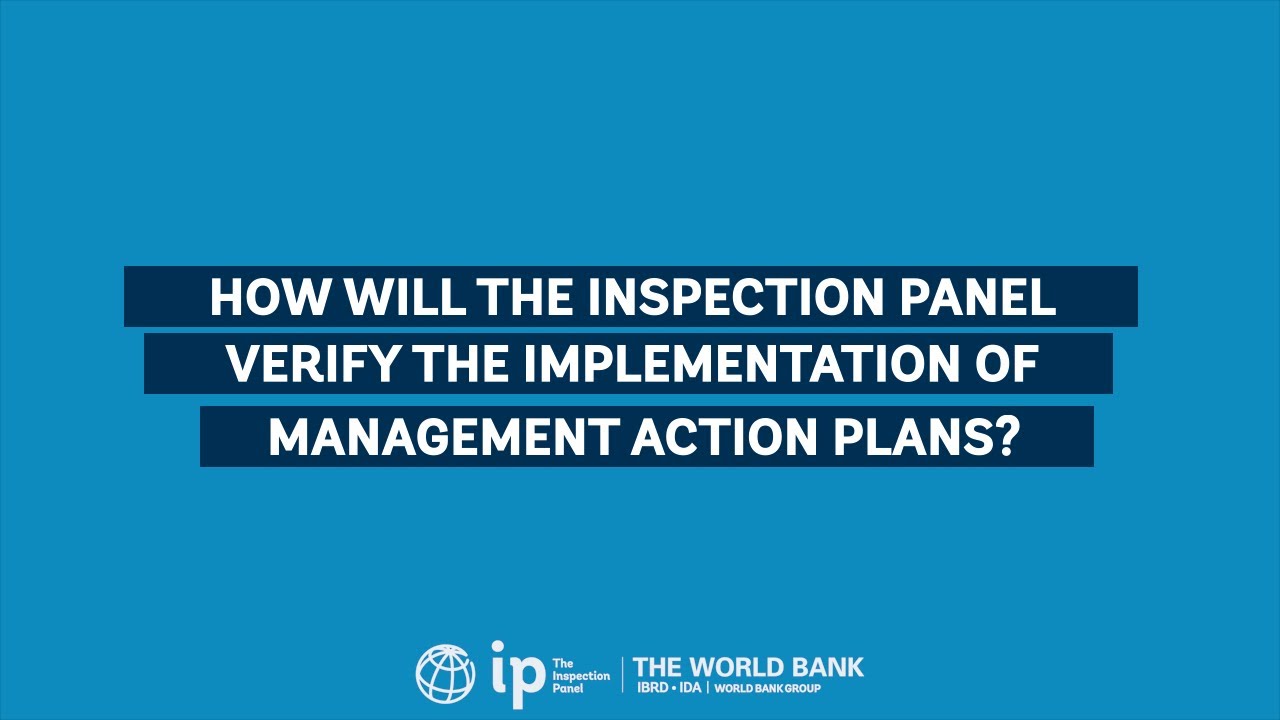 How will the Inspection Panel verify the implementation of Management Action Plans?