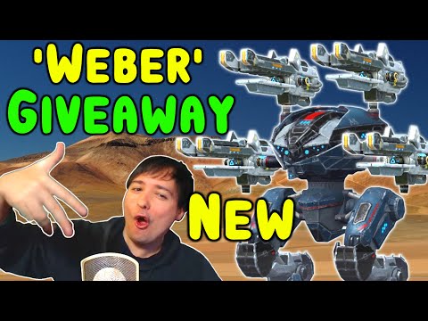 NEW GIVEAWAY: 200x WEBER Sniper Weapon - War Robots Gameplay WR