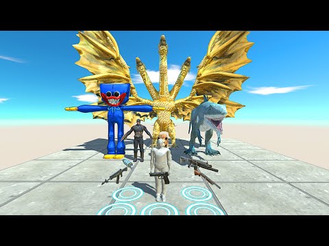 FPS PERSPECTIVE DEATH FALL vs GHIDORAH - Animal Revolt Battle Simulator