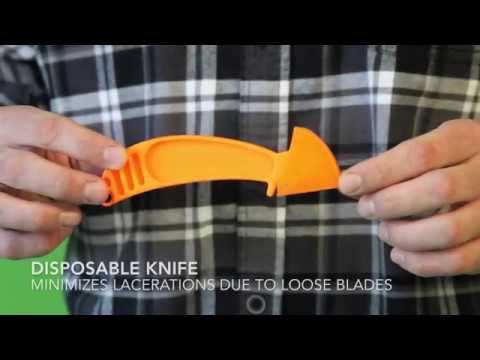 Spellbound® Lizard® Retractable Safety Knife Box Cutter Orange LZ-S