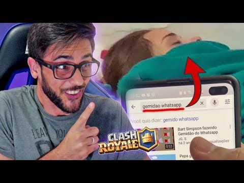 DORMIU JOGANDO CLASH ROYALE - COLOQUEI O GEMID@0 DO WHATSAPP