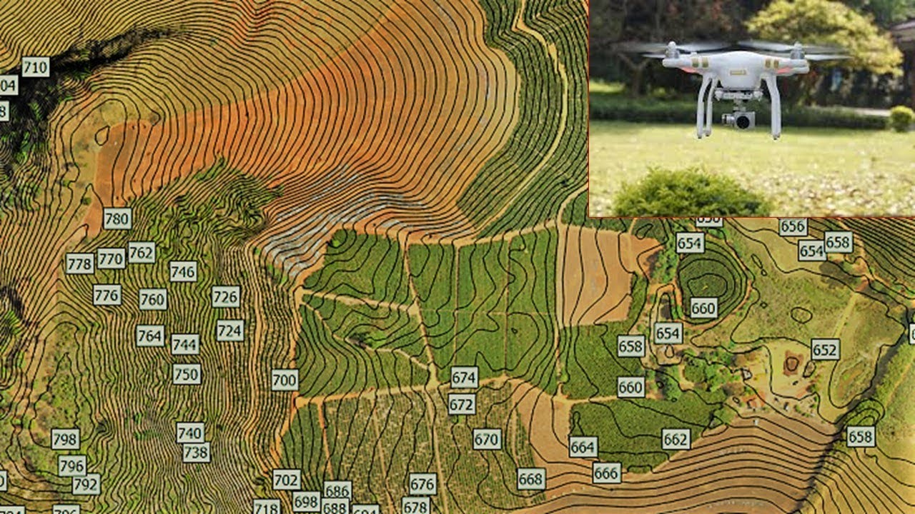 Uso de drone da linha DJI Phantom  em lavantamento planialtimétrico