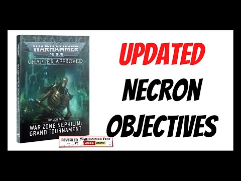 Updated Necron Objectives! - War Zone Nephilim Chapter Approved - 9th Edition - Warhammer 40k 2022