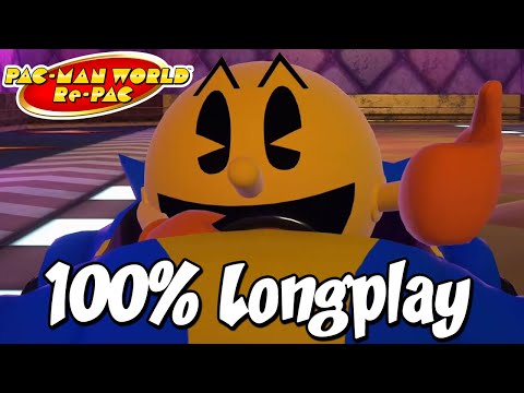 PAC-MAN World Re-PAC 100% Walkthrough Full Game Longplay - All Levels, All Bosses, All Collectibles