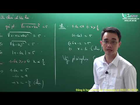 [Toán lớp 9] - Giải phương trình chứa căn bậc hai - Thầy Nguyễn Thành Long