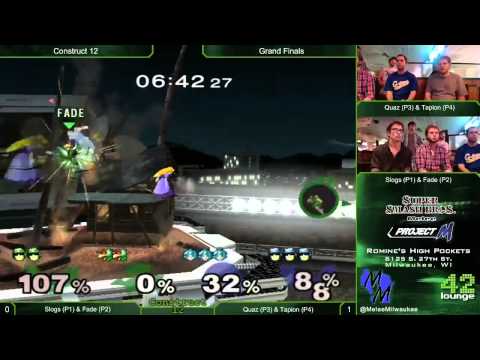 Construct 12 - Slogs & Fade vs Quaz & Tapion - Melee 2v2 Grand Finals