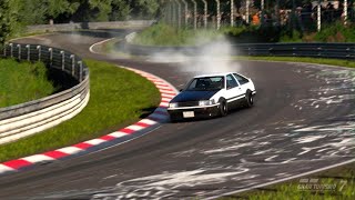 【GT7】ステアリングアダプター無しでもドリフトするAE86レビン D-Tuned